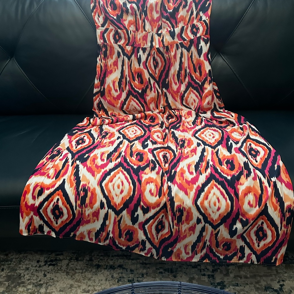 Ann Taylor Maxi Dress, Multi-Color, Size 14